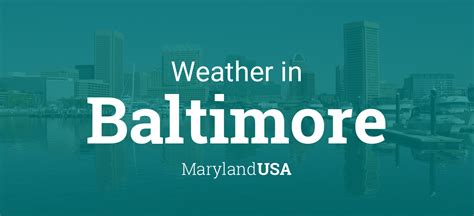 what is the weather in baltimore maryland